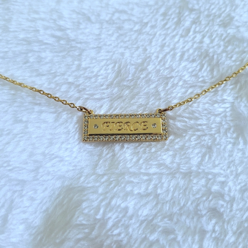 Lulu DK "Fierce"💪 Stationary Bar Necklace - NWOT - Picture 15 of 15